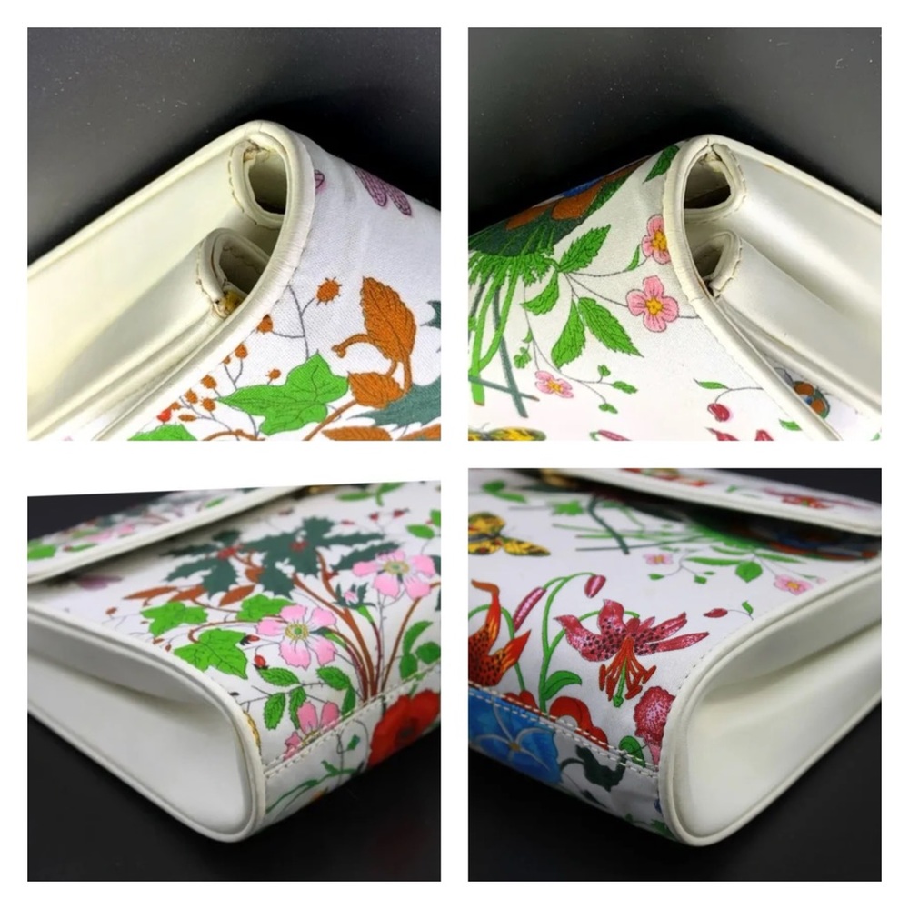 Gucci Flora Crossbody Bag Clutch w/COA and dustbag, EUC Vintage - Picture 14 of 16